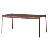 Store Table Rectangulaire Palissade Metal Rouge / 170 X 90 Cm - R & E Bouroullec - Unisexe Tables De Jardin