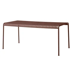 Store Table Rectangulaire Palissade Metal Rouge / 170 X 90 Cm - R & E Bouroullec - Unisexe Tables De Jardin