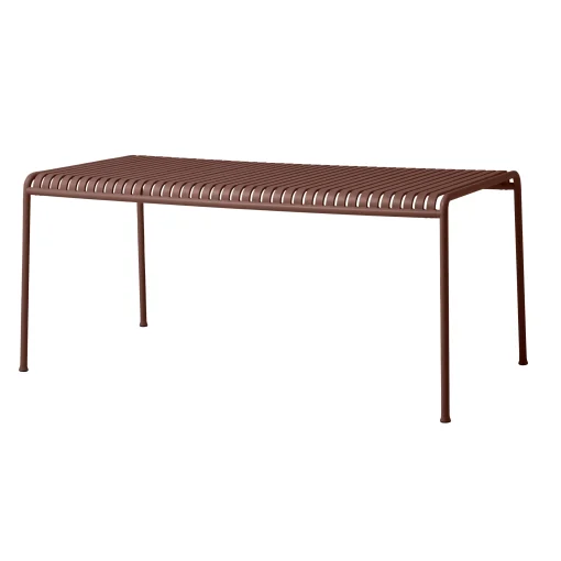 Store Table Rectangulaire Palissade Metal Rouge / 170 X 90 Cm - R & E Bouroullec - Unisexe Tables De Jardin