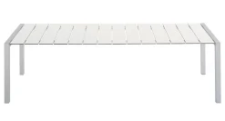 Store Table Rectangulaire Sushi Outdoor Metal Plastique Bois / Lattes Fenix - L 180 Cm - Unisexe Tables De Jardin