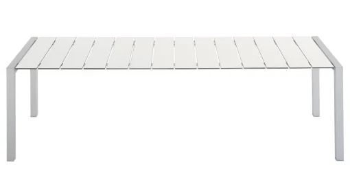 Store Table Rectangulaire Sushi Outdoor Metal Plastique Bois / Lattes Fenix - L 180 Cm - Unisexe Tables De Jardin