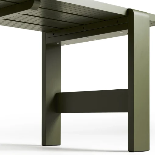 Sale Table Rectangulaire Weekday Bois Vert / 230 X 83 Cm - Unisexe Tables De Jardin