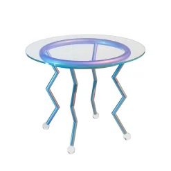 Shop Table Ronde Medusa - Night Tales Verre Transparent / By Masanori Umeda, 1982-2020 - Edition Limitee - Unisexe Tables