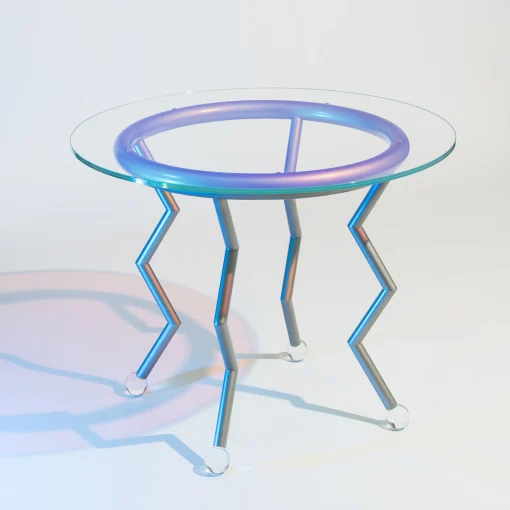 Shop Table Ronde Medusa - Night Tales Verre Transparent / By Masanori Umeda, 1982-2020 - Edition Limitee - Unisexe Tables