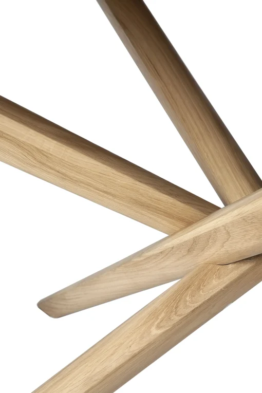 Best Table Ronde Mikado Bois Naturel / Massif - O 150 Cm - Unisexe Tables