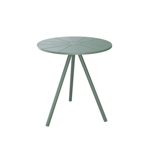 Outlet Table Ronde Nami Plastique Vert / O 65 Cm - Plastique Recycle - Unisexe Tables De Jardin