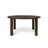 Cheap Table Ronde Post Marron Bois Naturel / O 150 X H 73 Cm -  Marqueterie Faite Main - Unisexe Tables