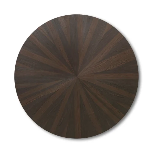 Cheap Table Ronde Post Marron Bois Naturel / O 150 X H 73 Cm -  Marqueterie Faite Main - Unisexe Tables