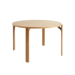 New Table Ronde Rey Bois Naturel / By Bruno Rey X Dietiker, 1971 - O 128,5 Cm - Unisexe Tables