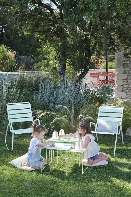 Best Tables Gigognes Oulala Metal Multicolore / Set De 3 - 55 X 30 X H 40 Cm - Unisexe Tables Basses De Jardin