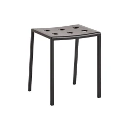 Clearance Tabouret Balcony Metal Gris - Unisexe Tabourets D'extérieur