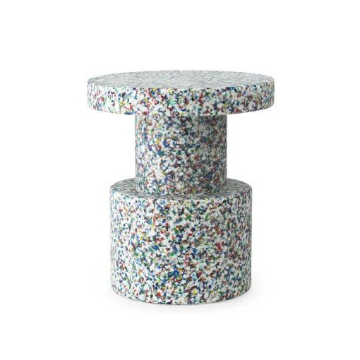 Cheap Tabouret Bit Plastique Multicolore / Table D'Appoint - Plastique 100% Recycle / O 36 Cm - Unisexe Tabourets Bas