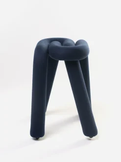 Cheap Tabouret Bold Tissu Bleu Rembourre / Tissu - Unisexe Tabourets Bas