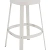 Outlet Tabouret De Bar Thor Metal Blanc / H 75 Cm - Unisexe Tabourets De Bar D'extérieur