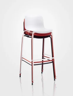 Cheap Tabouret De Bar Troy Outdoor Metal Plastique/ H 65 Cm - Unisexe Tabourets De Bar D'extérieur