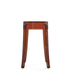 Sale Tabouret Empilable Charles Ghost Plastique Orange Marron / H 46 Cm - Polycarbonate - Unisexe Tabourets D'extérieur
