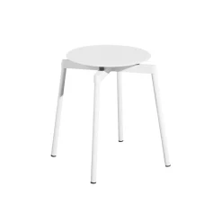 Clearance Tabouret Empilable Fromme Metal/ Aluminium - Set De 2 - Unisexe Tabourets D'extérieur