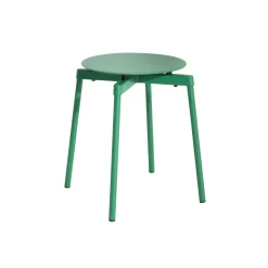 Online Tabouret Empilable Fromme Metal Vert / Aluminium - Unisexe Tabourets D'extérieur