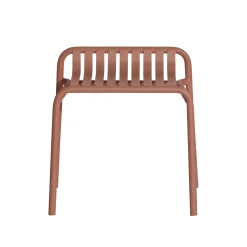 Best Sale Tabouret Empilable Week-End Metal Marron / Aluminium - Unisexe Tabourets D'extérieur