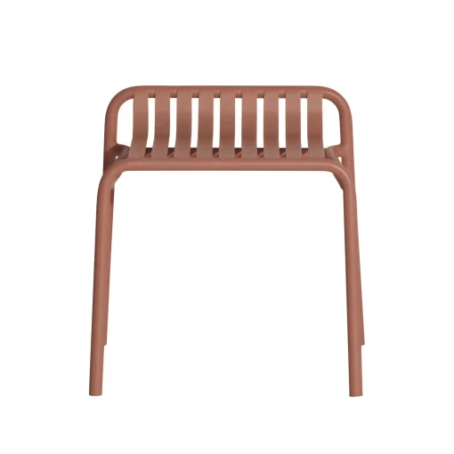 Best Sale Tabouret Empilable Week-End Metal Marron / Aluminium - Unisexe Tabourets D'extérieur