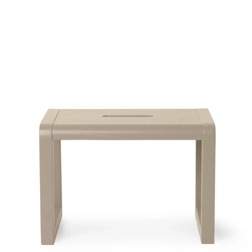 Shop Tabouret Enfant Little Architect Bois Beige - Unisexe Mobilier Kids