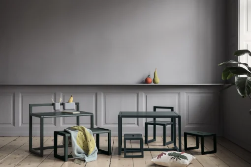 Shop Tabouret Enfant Little Architect Bois Beige - Unisexe Mobilier Kids