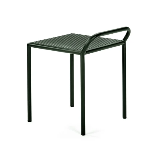 Clearance Tabouret Fontainebleau Metal Vert / Acier Perfore - Unisexe Tabourets D'extérieur