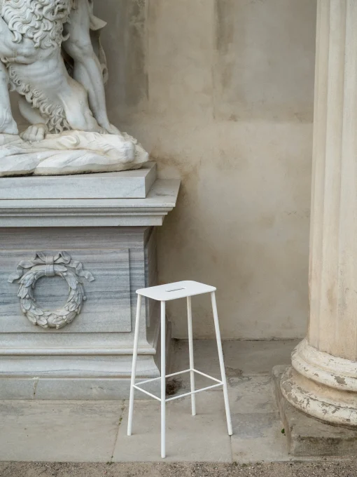 Shop Tabouret Haut Adam Outdoor Metal/ H 76 Cm - Unisexe Tabourets De Bar D'extérieur