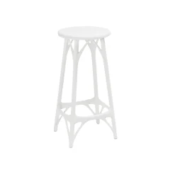 Outlet Tabouret Haut A.I. Light Plastique/ H 65 Cm - Concu Par Intelligence Artificielle / Recycle - Unisexe Tabourets De Bar D'extérieur