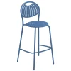 Cheap Tabouret Haut Coupole Metal Bleu / H 75 Cm - Unisexe Tabourets De Bar D'extérieur