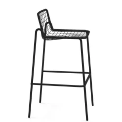 New Tabouret Haut Empilable Rio R50 Metal/ H 74 Cm - Unisexe Tabourets De Bar D'extérieur