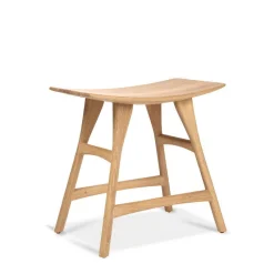 Shop Tabouret Osso Bois Naturel / Massif - H 45.5 Cm - Unisexe Tabourets Bas