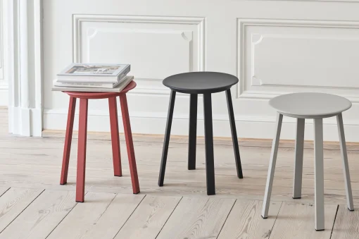 Fashion Tabouret Revolver Metalpivotant / H 48 Cm - Metal - Unisexe Tabourets Bas