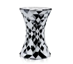 Online Tabouret Stone Plastique Gris Argent Metal / Metallise - Unisexe Tabourets D'extérieur