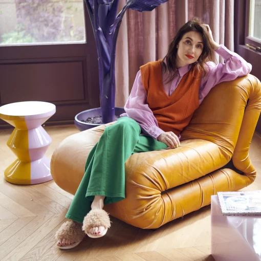 Fashion Tabouret Zig Zag By Carice Van Houten Plastique / Edition Limitee - Unisexe Tabourets Bas