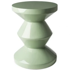 Outlet Tabouret Zig Zag Plastique Vert / Plastique Laque - Unisexe Tabourets Bas