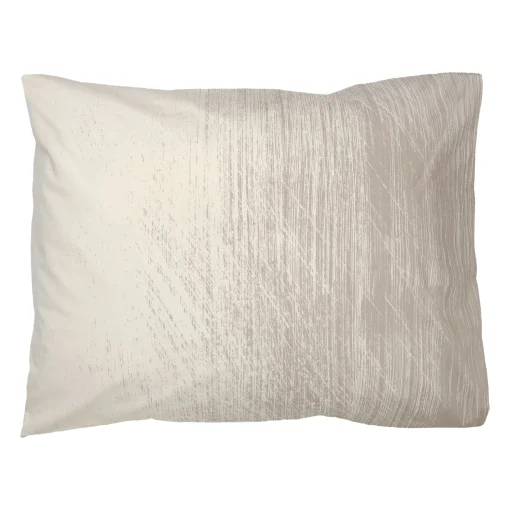Clearance Taie D'Oreiller 65 X 65 Cm Kuiskaus Tissu Gris / Coton - Unisexe Linge De Lit