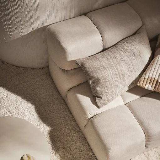 Clearance Taie D'Oreiller 65 X 65 Cm Kuiskaus Tissu Gris / Coton - Unisexe Linge De Lit