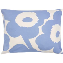 Flash Sale Taie D'Oreiller 65 X 65 Cm Unikko Tissu Bleu / Coton - Unisexe Linge De Lit