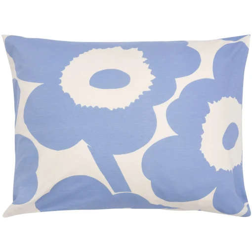 Flash Sale Taie D'Oreiller 65 X 65 Cm Unikko Tissu Bleu / Coton - Unisexe Linge De Lit