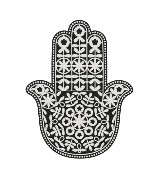 Best Sale Tapis Main De Fatma Plastique Blanc Noir / 99 X 150 Cm - Vinyle - Unisexe Déco Et Accessoires De Jardin