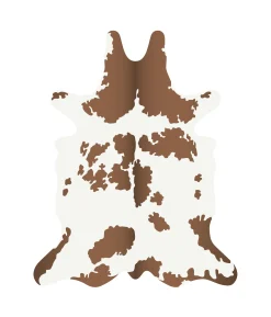 Cheap Tapis Vache Plastique Blanc Marron / 126 X 159 Cm - Vinyle - Unisexe Déco Et Accessoires De Jardin