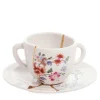 Discount Tasse A Cafe Kintsugi Ceramique Blanc / Set Tasse A Cafe Avec Soucoupe - Unisexe Tasses Et Mugs
