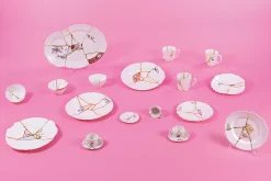 Discount Tasse A Cafe Kintsugi Ceramique Blanc / Set Tasse A Cafe Avec Soucoupe - Unisexe Tasses Et Mugs