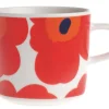 Outlet Tasse A Cafe Unikko Ceramique Blanc Rouge / 20 Cl - Unisexe Tasses Et Mugs