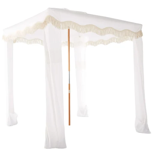 Cheap Tente De Plage The Premium Cabana Tissu Bois Blanc / 200 X 200 X H 240 Cm - Unisexe Parasols