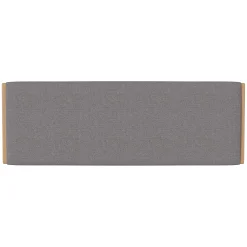 Discount Tete De Lit Haven Tissu Gris Bois Naturel / L 186 X H 66 Cm - Unisexe Lits