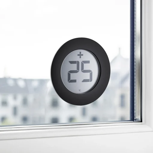 Hot Thermometre Digital D'extérieur  Metal / Autocollant - Pour Fenetre - Unisexe Déco Et Accessoires De Jardin