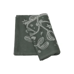 Store Torchon Mistletoe Tissu Vert / Coton Organique - 50 X 70 Cm - Unisexe Nettoyage Et Rangement
