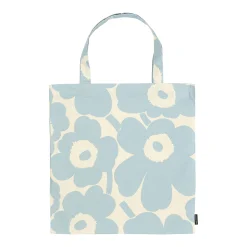 Best Sale Tote Bag Pieni Unikko Tissu Bleu / Coton - 44 X 43 Cm - Unisexe Sacs Trousses Porte Monnaie